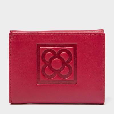 Billetero de piel flor de Barcelona
