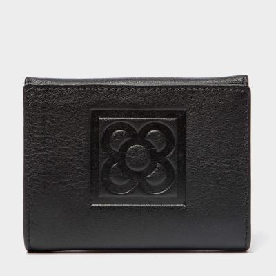 Billetero de piel flor de Barcelona